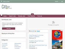 Tablet Screenshot of caribcareer.com